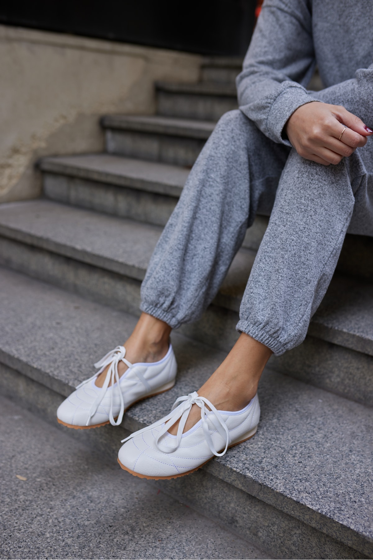 NAMES KADIN BEYAZ BAGCIK DETAY SNEAKER