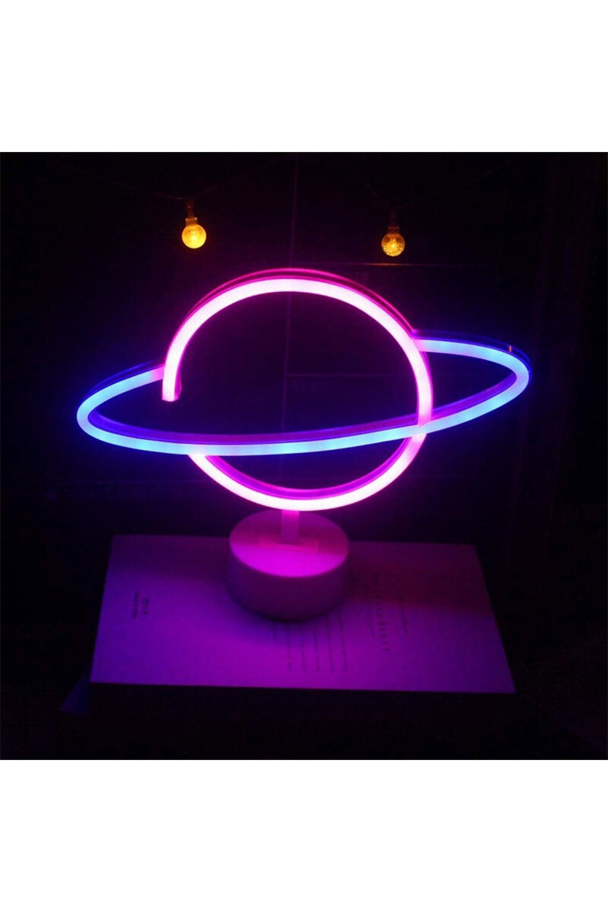 Gezegen Tasarımlı Neon Led Lamba 30*24*8,5 Cm