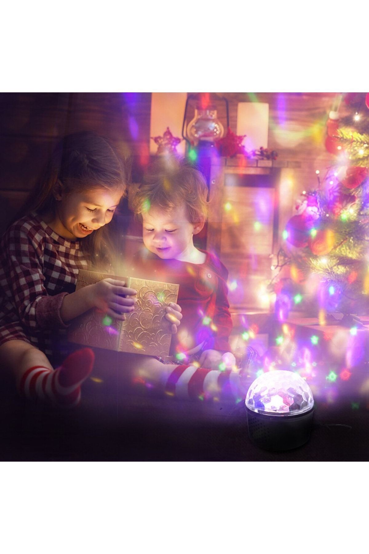 Mini Star Master Bluetooth Çalar Renkli Işık Gece Lambası