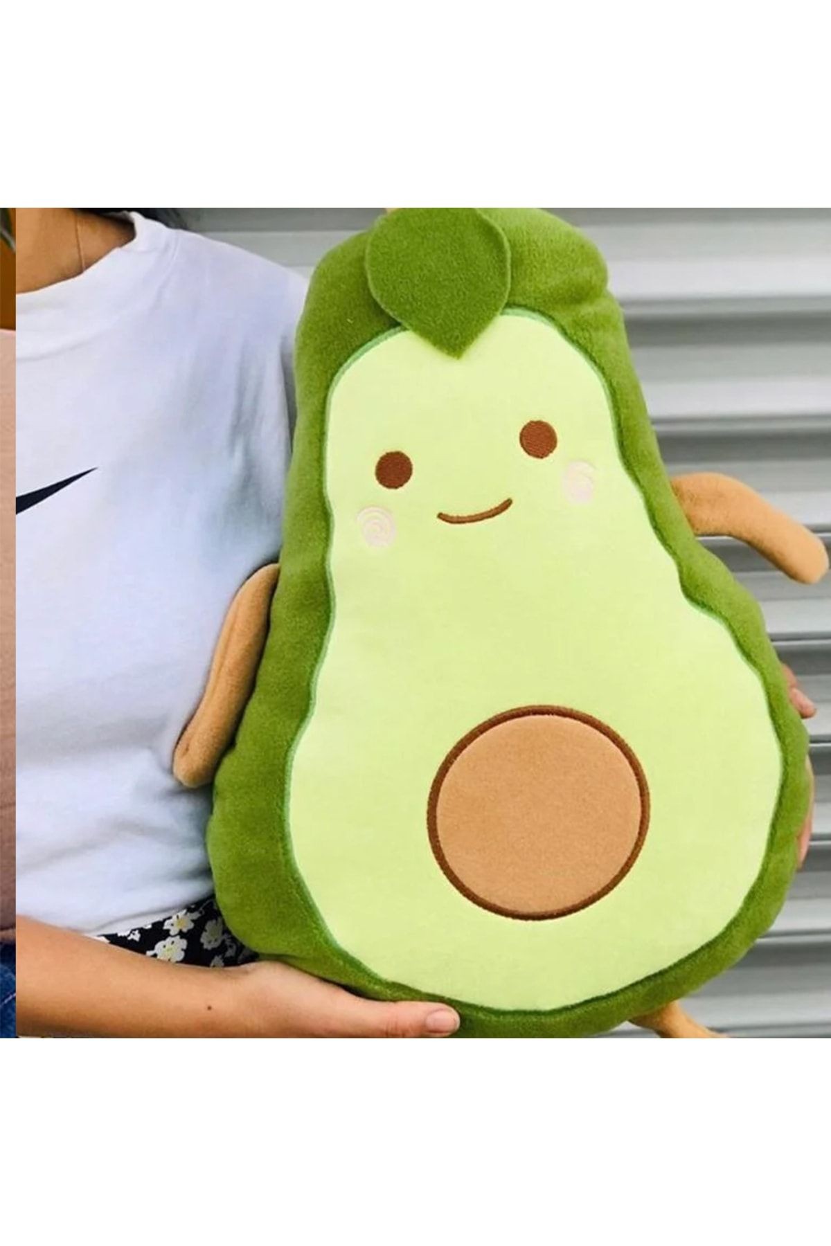 Avokado Pelüş Yastık 50cm Ve Melek Kolye Hediyeli