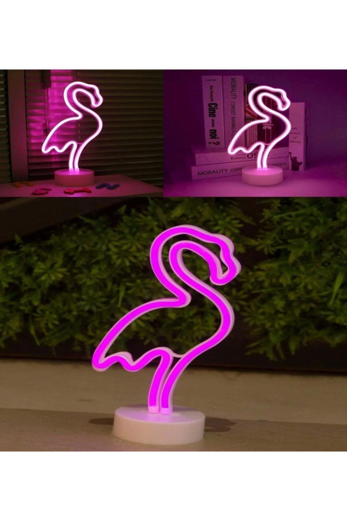 Flamingo Tasarımlı Neon Led Masa Ve Gece Lambası