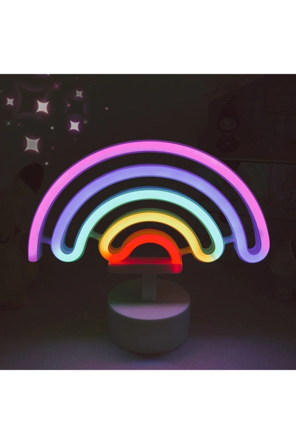 Gökkuşağı Tasarımlı Neon Led Lamba 16*30 Cm