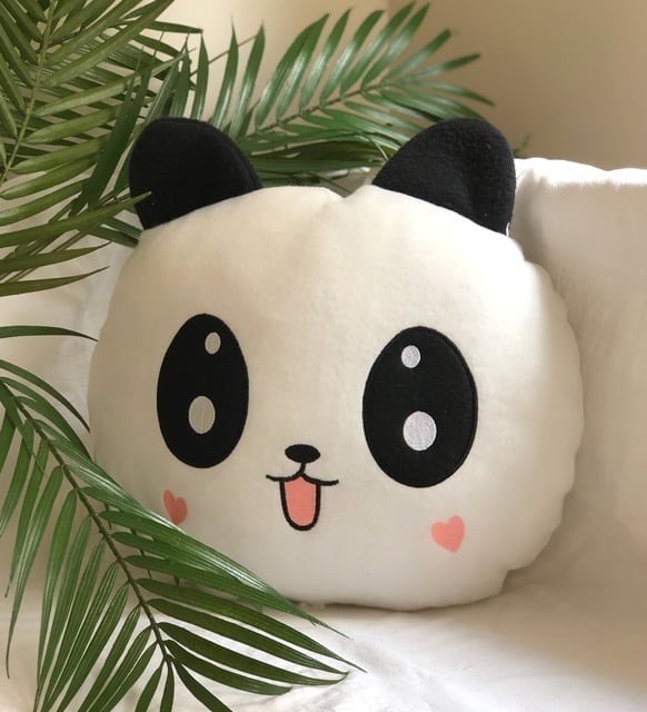Kişiye Özel Sevimli Panda Peluş yastık 35*35cm
