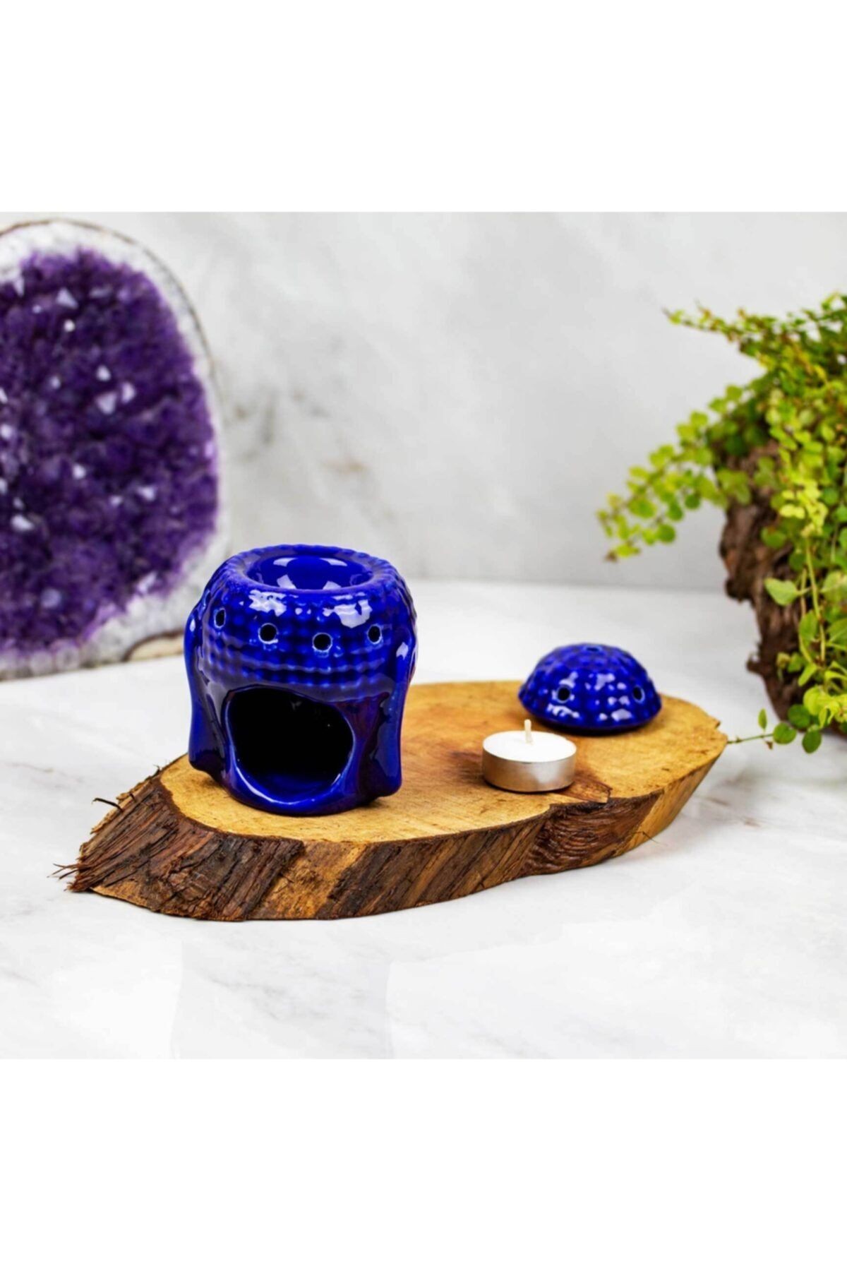 Lacivert Buddha Buhurdanlık