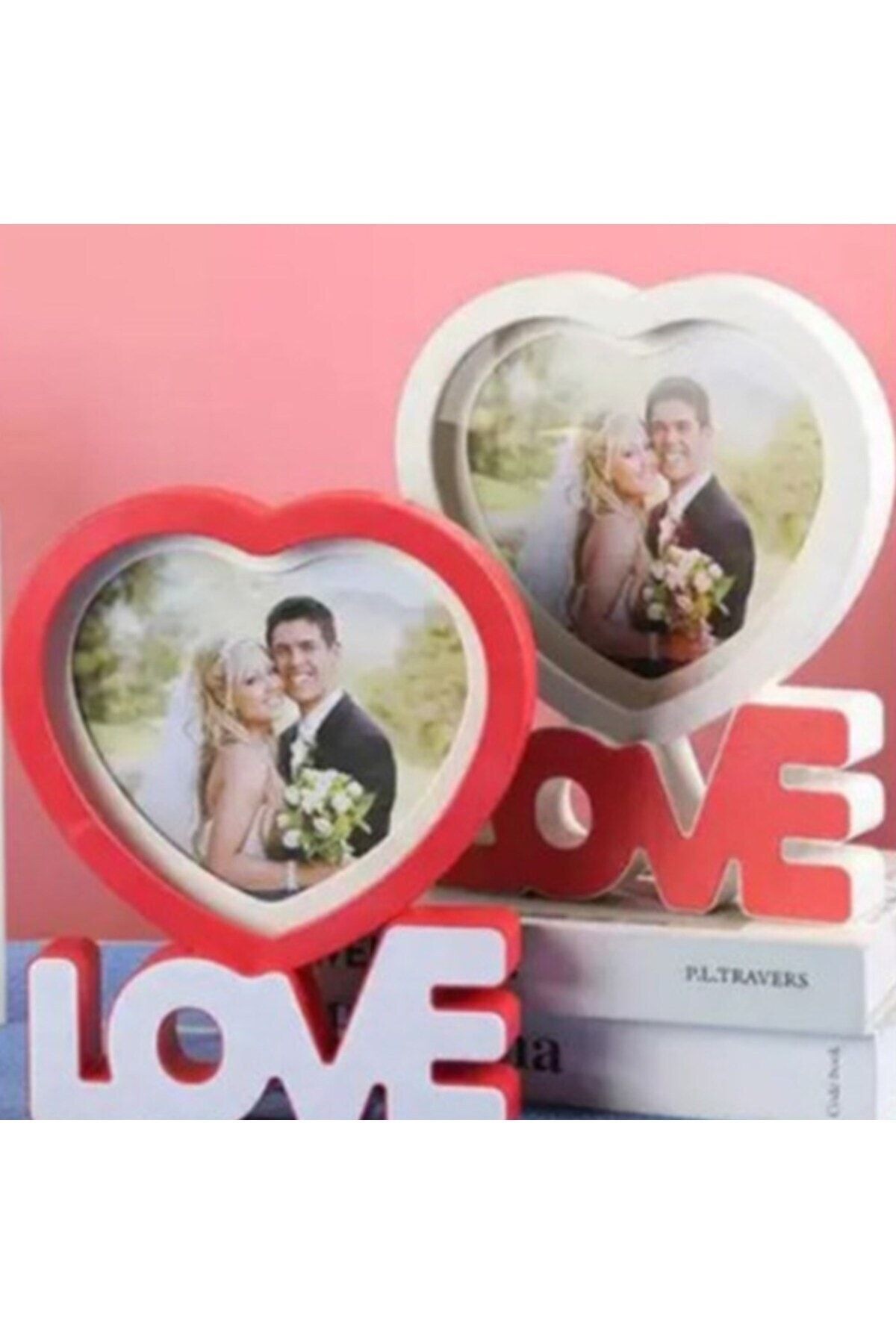 Kişiye Özel fotoğraf Çerçeveli Ledli Love Sihirli Ayna