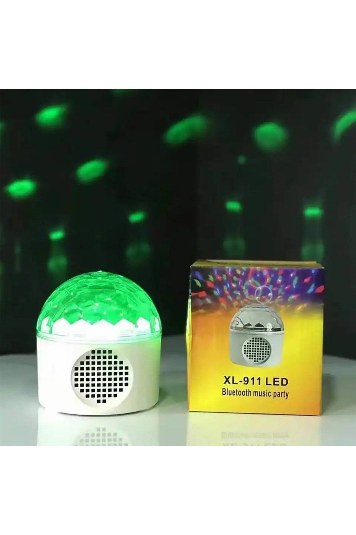 Bluetooth Hoparlör Led Sihirli Disko Topu - Star Master Yıldızlı-Aylı Gece Lambası