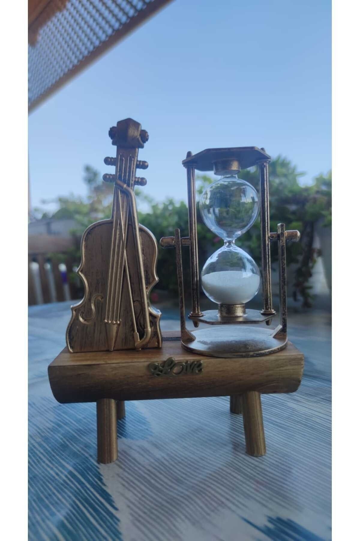 Keman Tasarımlı Kum Saati