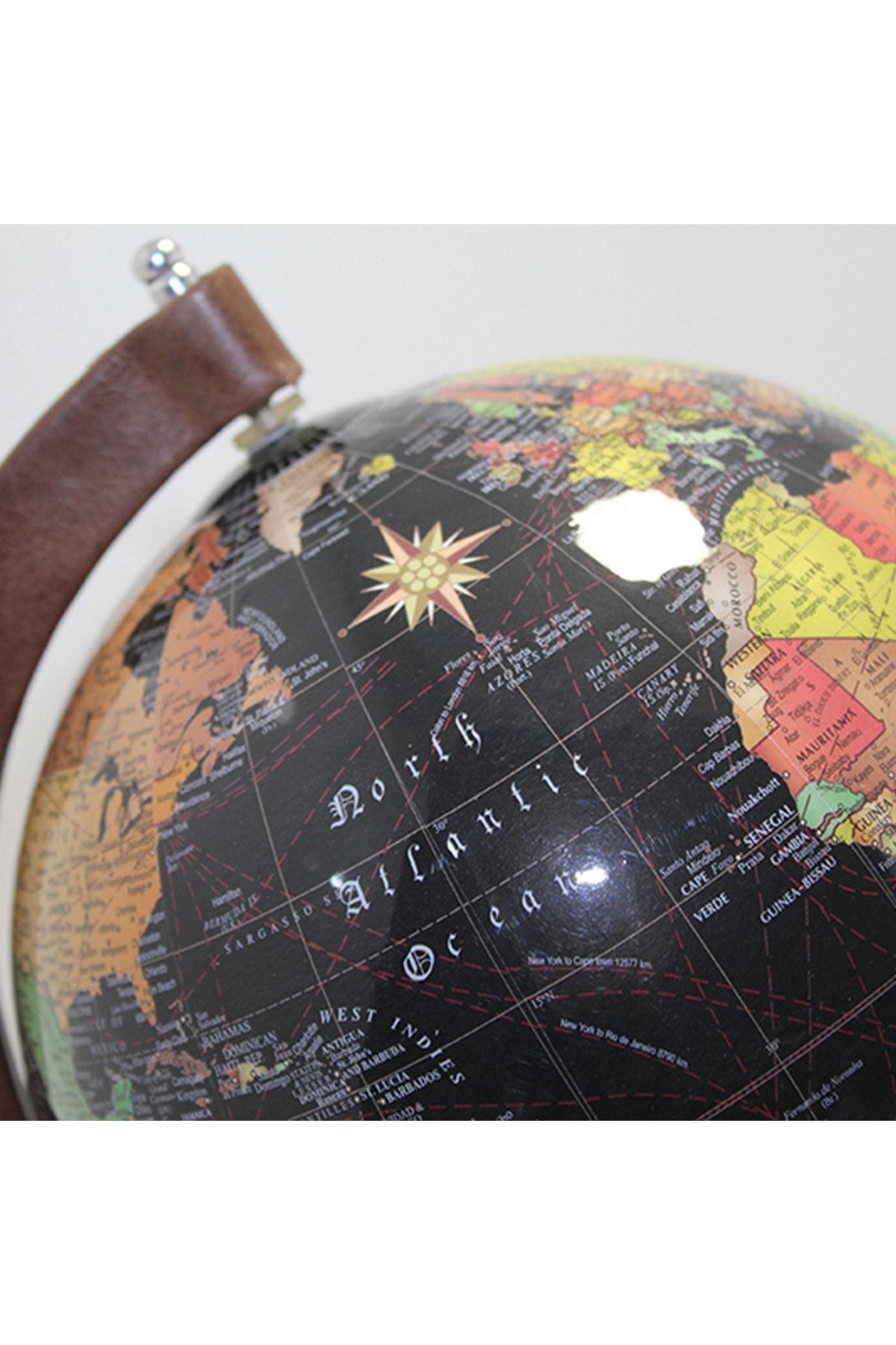 Dekoratif Ayaklı Dünya Küre 36*23 Cm