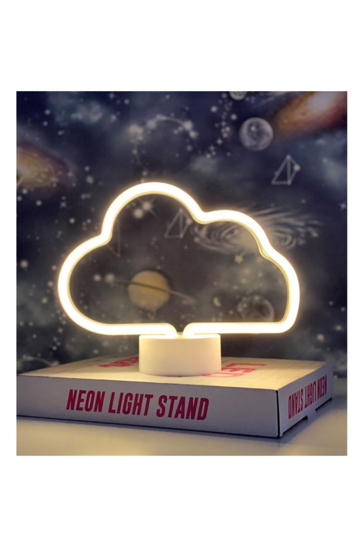 Bulut Tasarımlı Neon Led Lamba 25 X 16cm