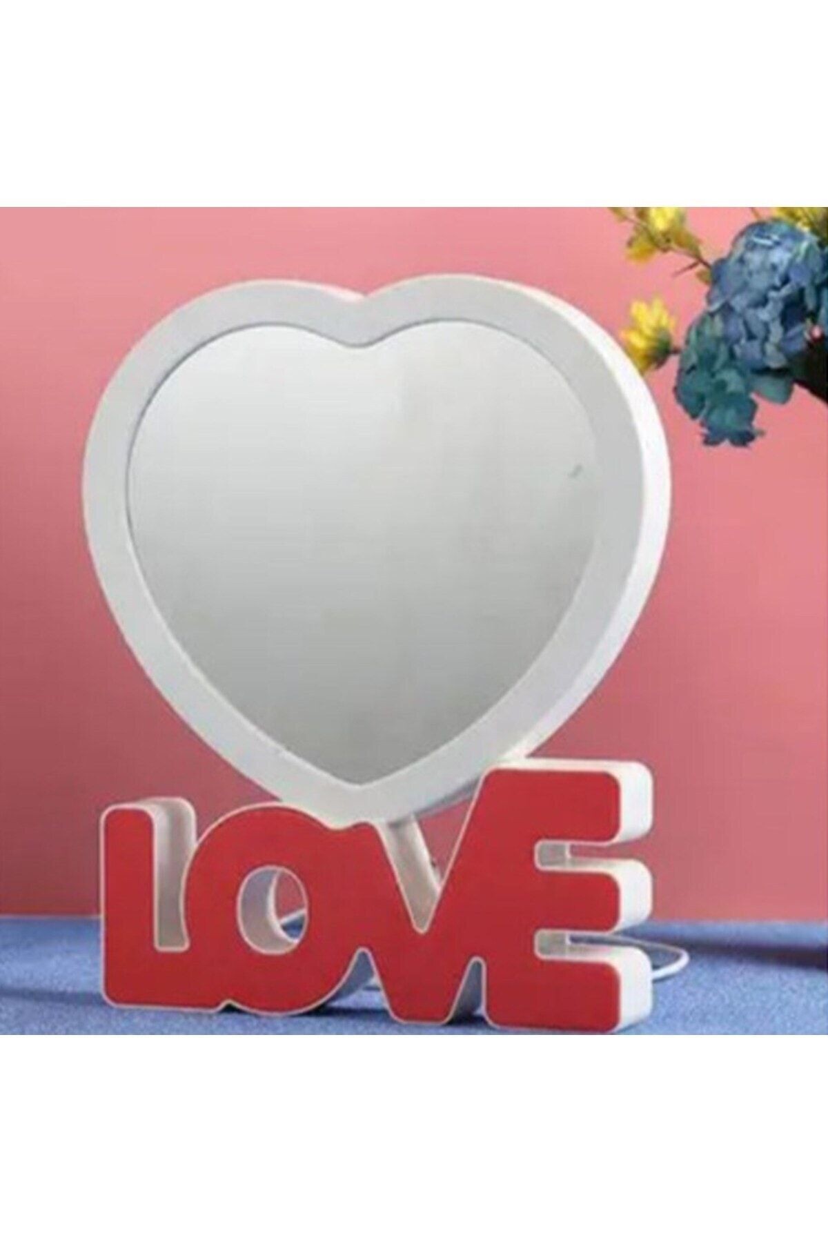 Kişiye Özel fotoğraf Çerçeveli Ledli Love Sihirli Ayna