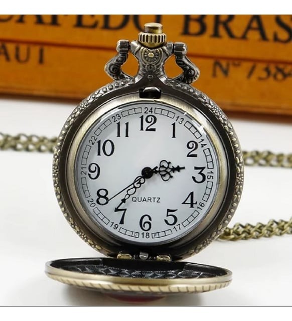 Kişiye Özel Marvel İron Man Quartz Steampunk Vintage Köstekli Saat