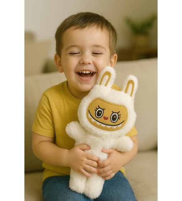 Labubu Peluş Bebek Dekoratif Oyuncak, Uyku Arkadaşı Labubu Oyuncak