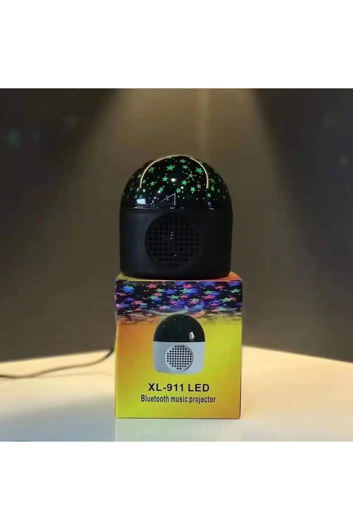 Bluetooth Hoparlör Led Sihirli Disko Topu - Star Master Yıldızlı-Aylı Gece Lambası