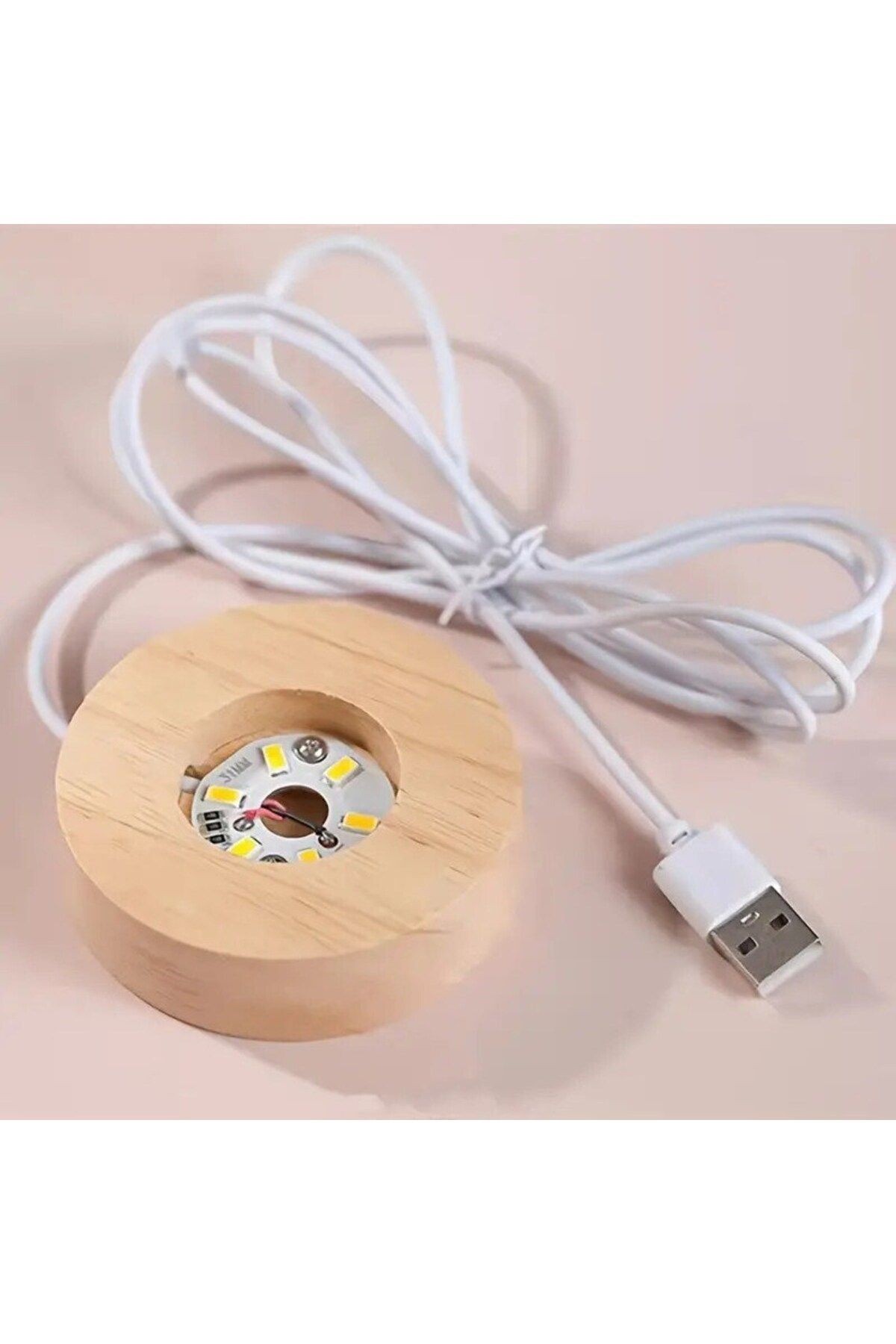 Kişiye Özel Işıklı Ahşap Kaideli Küçük Prens Temalı Cam Küre 8*6cm