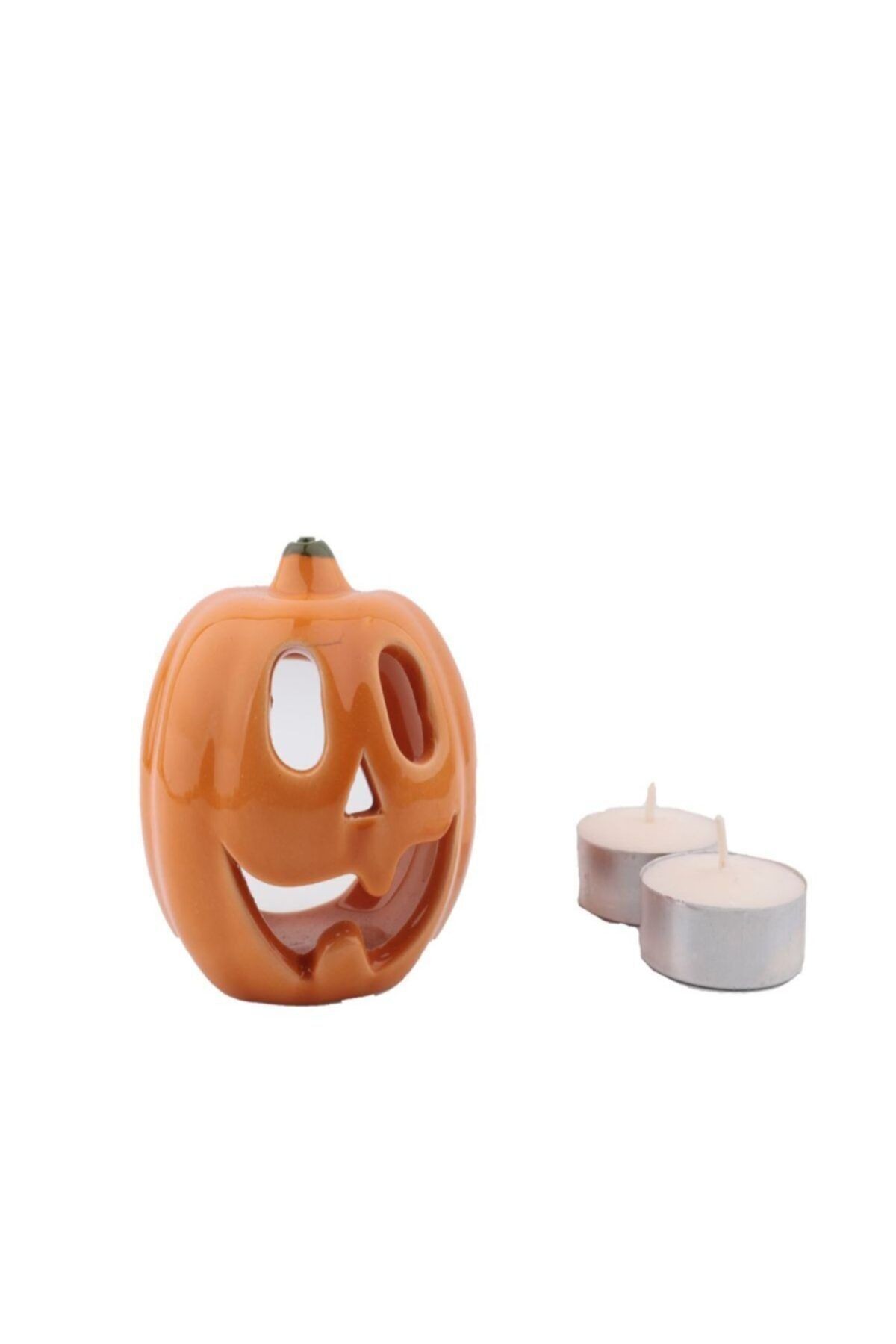 Dekoratif 3'lü Set Bal Kabağı Mumluk Tealight Mumluk