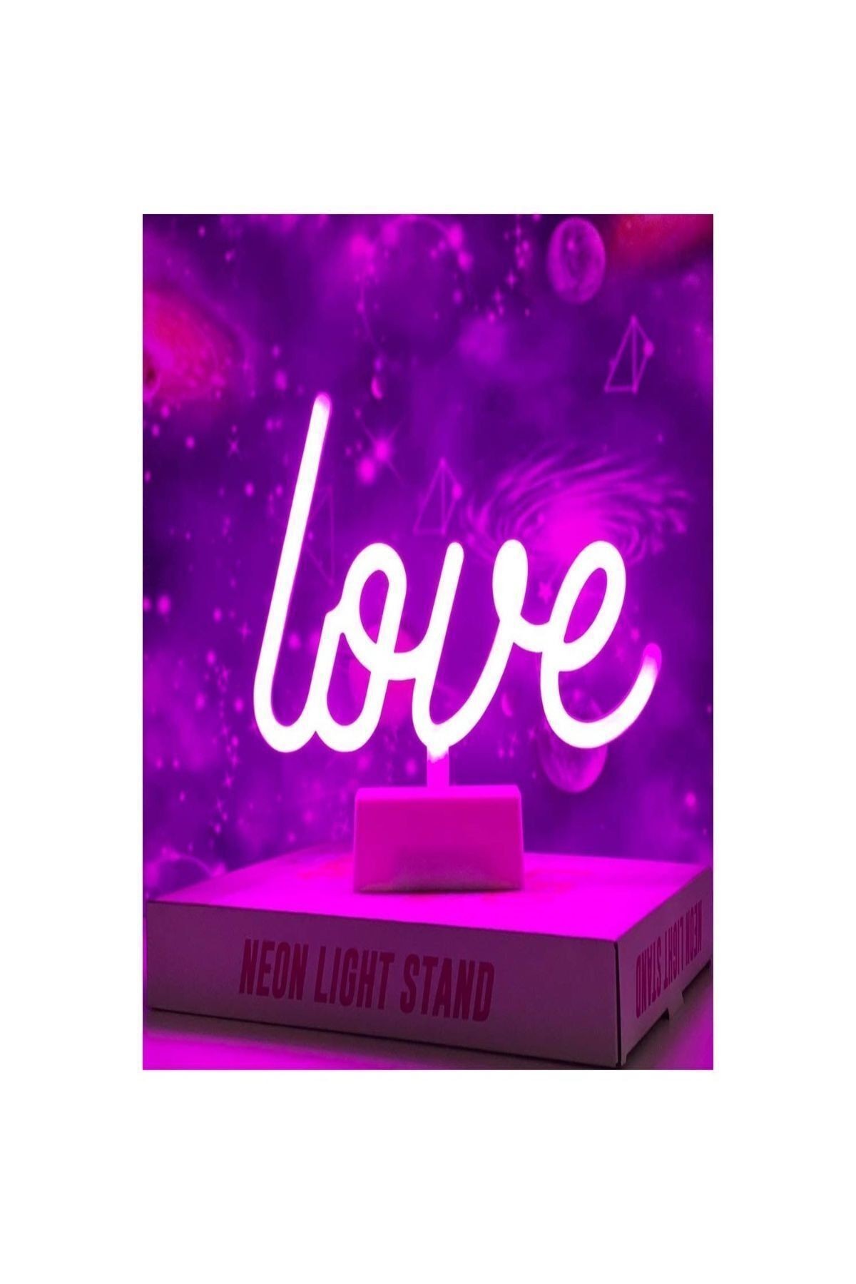 Love Tasarımlı Neon Led Masa Ve Gece Lambası