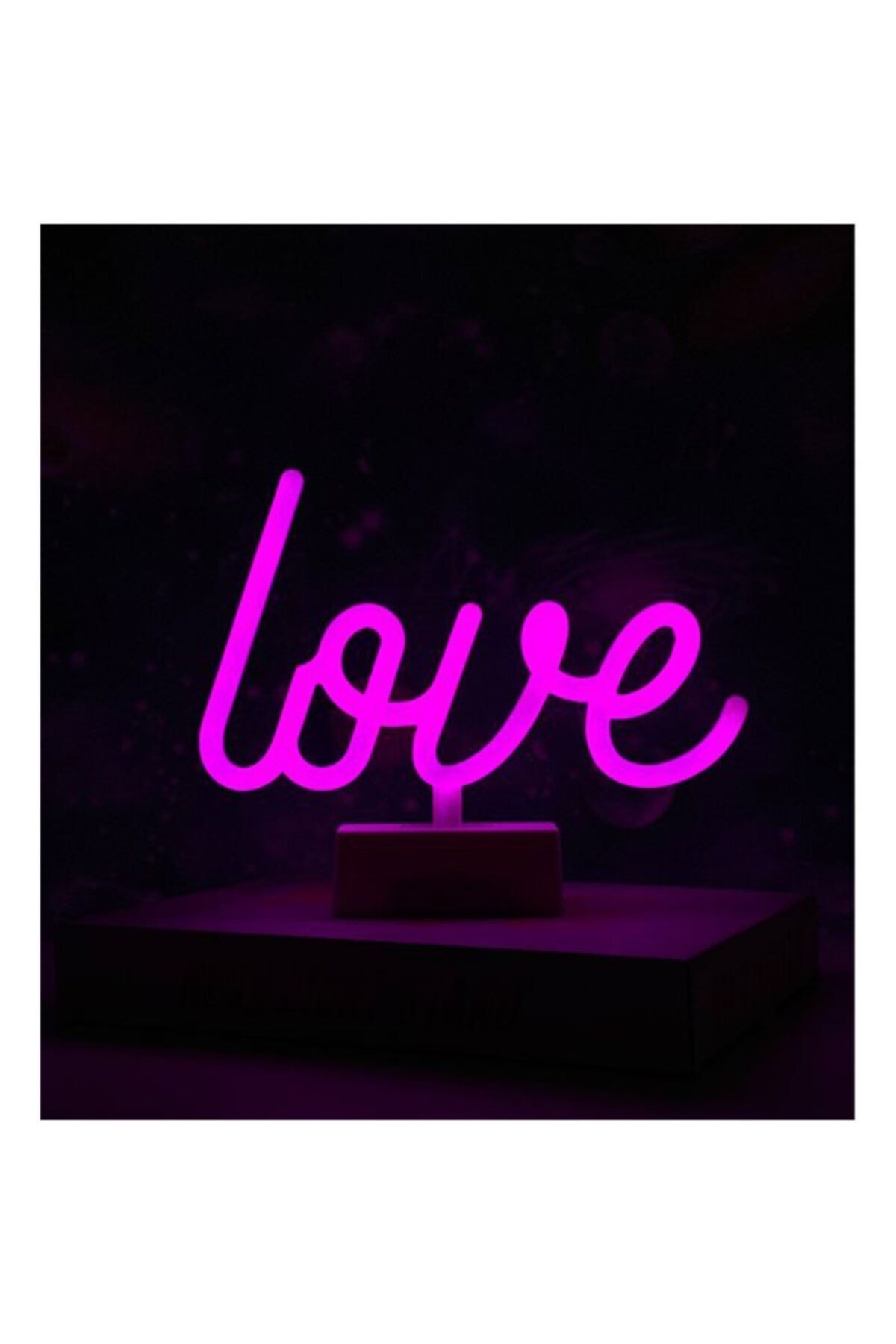 Love Tasarımlı Neon Led Lamba 30x16 Cm