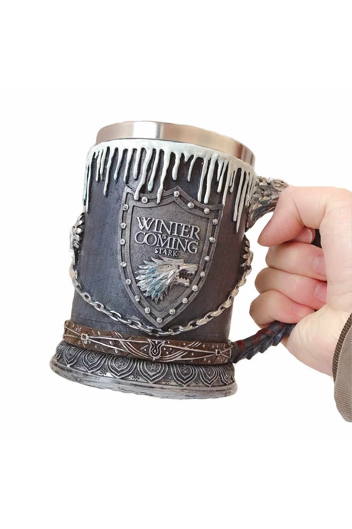 Game Of Thrones Stark Kupa 3d Oyma Paslanmaz Çelik Kupa
