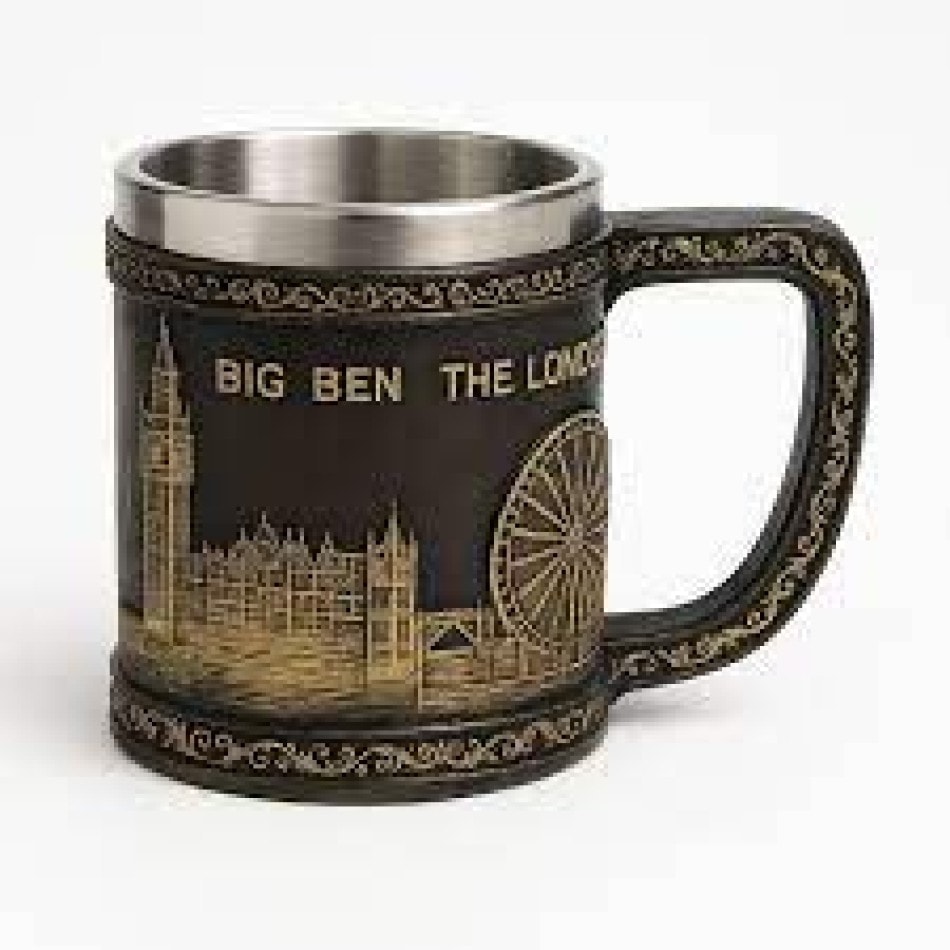 Londra Detaylı Çelik KUPA