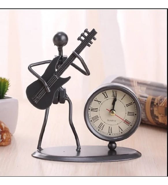 Dekoratif Metal Müzisyen Saat