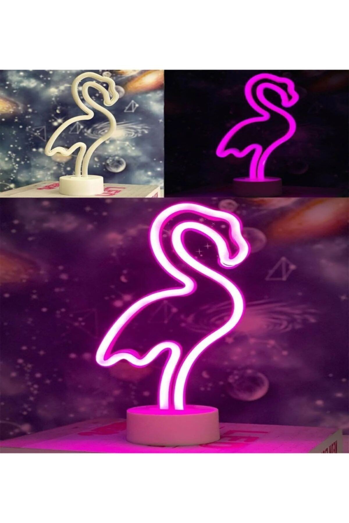Flamingo Tasarımlı Neon Led Masa Ve Gece Lambası
