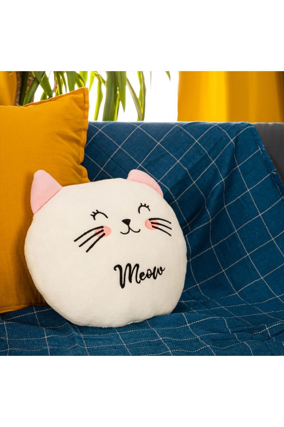 Sevimli Kedi Polar Yastık 35*35cm