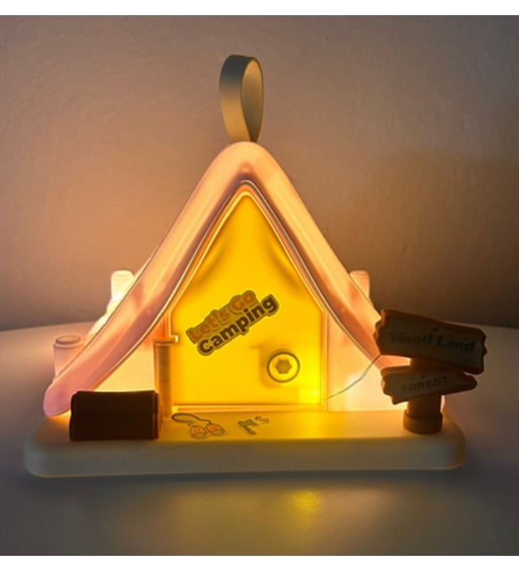 Led Işıklı Çadır Ev Tasarımlı Kumbara – Dekoratif Tasarruf Kutusu