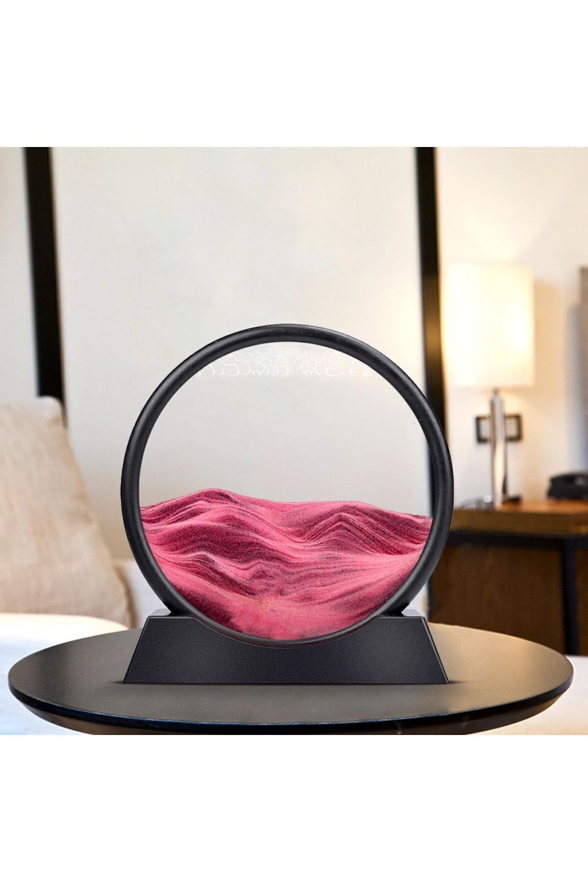 Kişiye Özel 3d Hareketli Sandscape Kum Saati Dekoratif 21cm