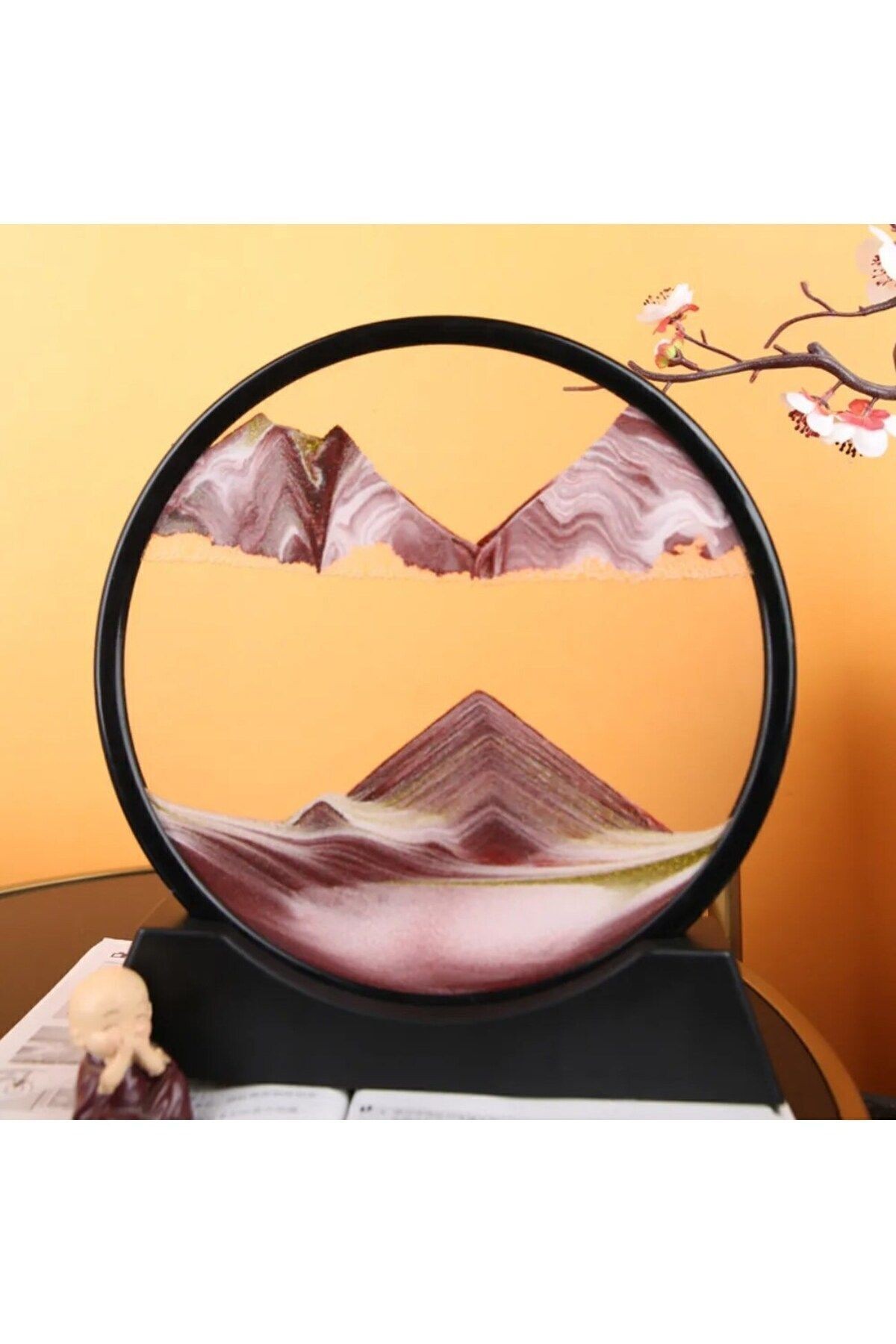 Kişiye Özel 3d Hareketli Sandscape Kum Saati Dekoratif 21cm