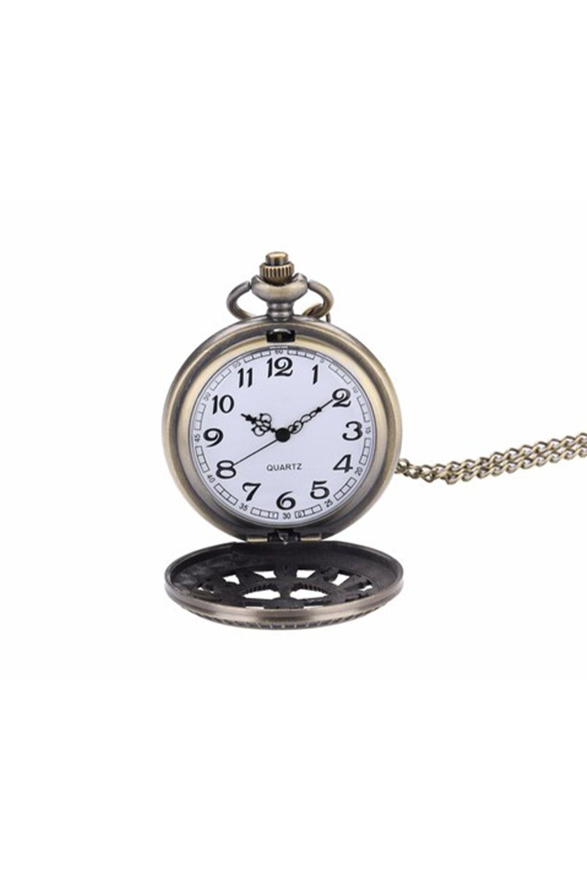 Daldaki Kuş Görünümlü Küçük Boy Köstekli Saat Kolye