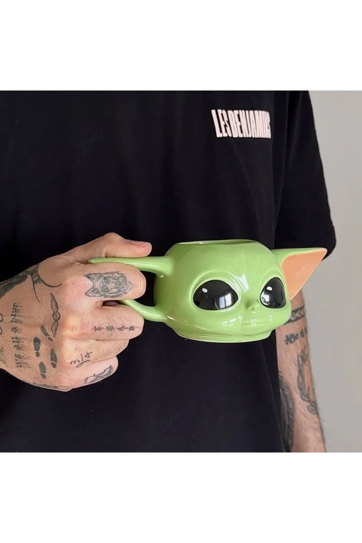 300ML Sevimli 3D Baby Yoda Seramik Özel Kupa Bardak