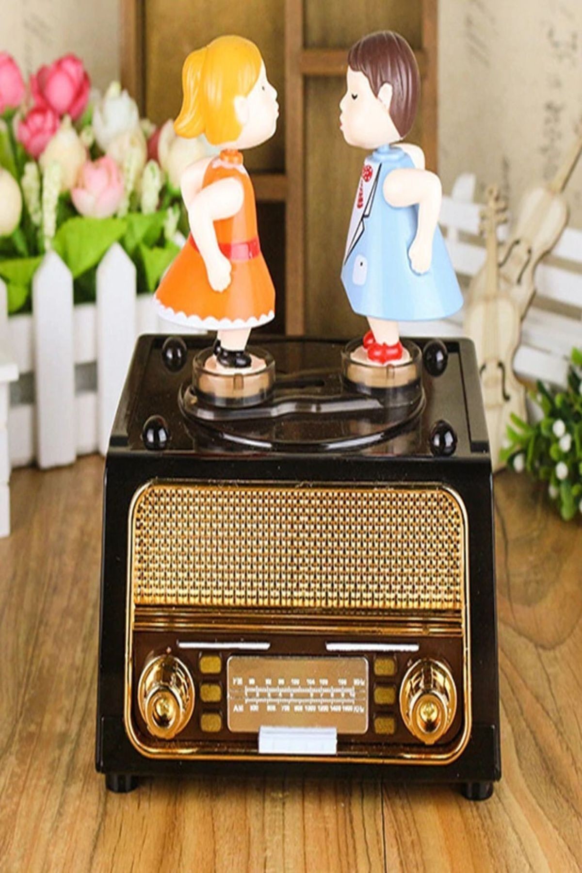 Nostaljik Radyo Görünümlü Müzik Kutusu