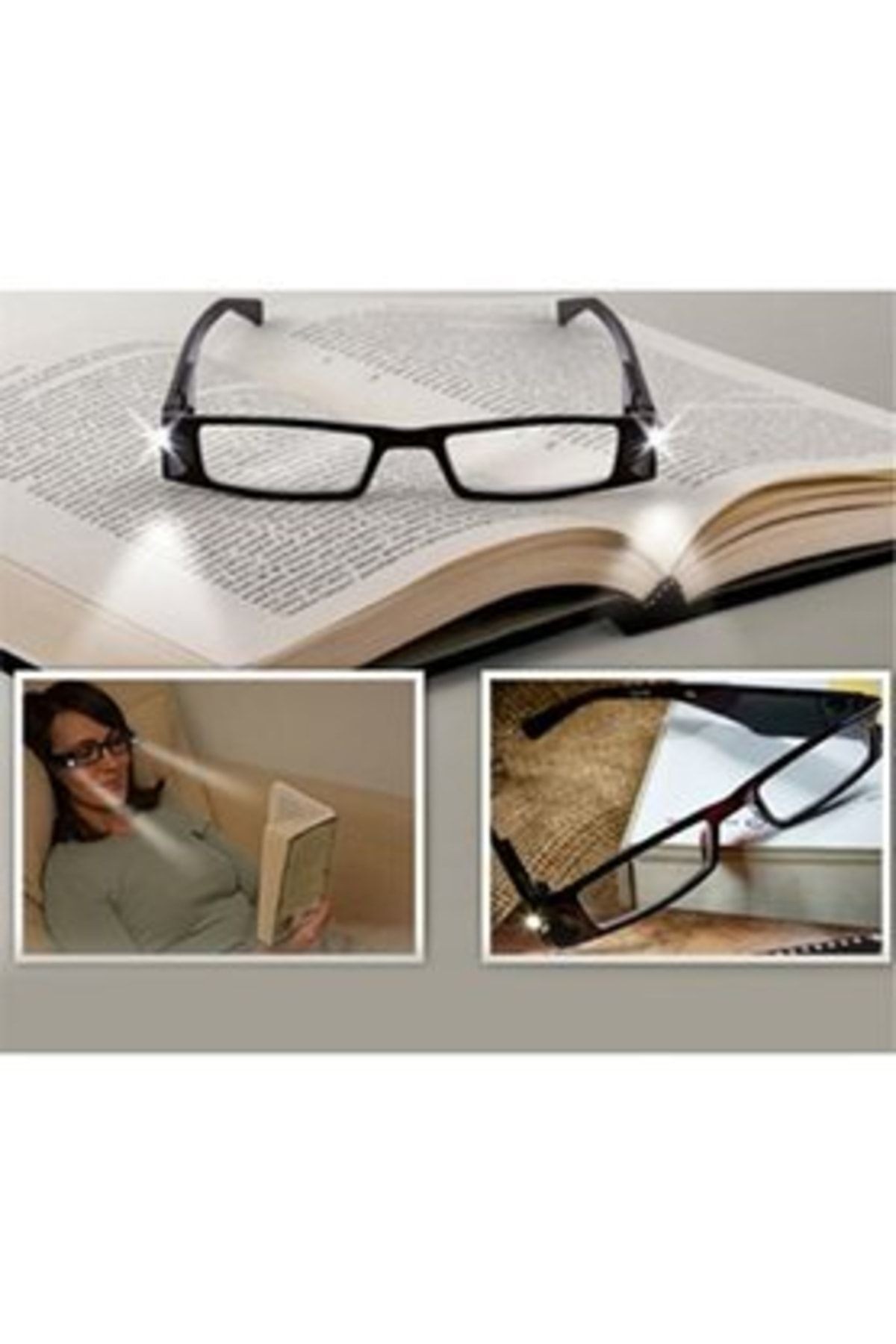 Led Işıklı Kitap Okuma Gözlüğü