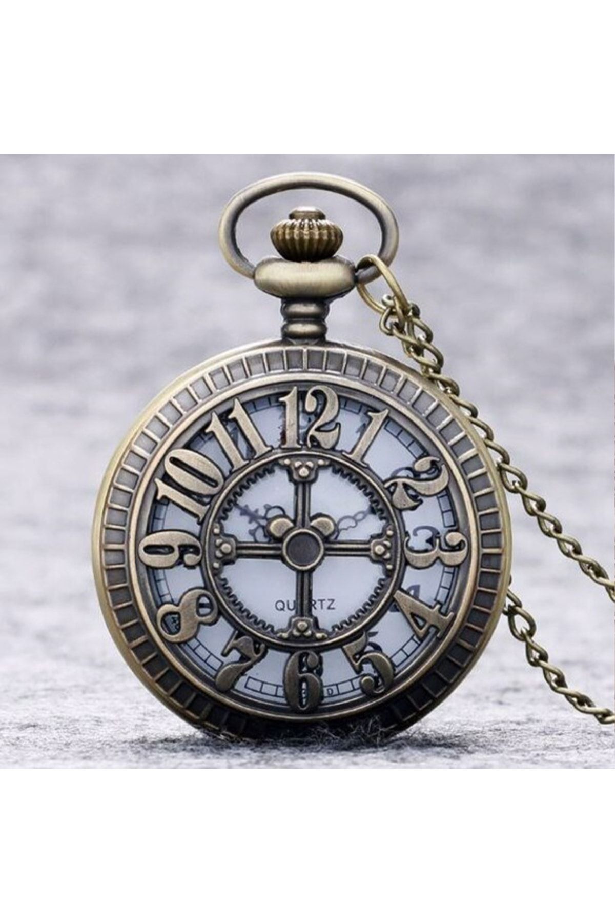 Daldaki Kuş Görünümlü Küçük Boy Köstekli Saat Kolye