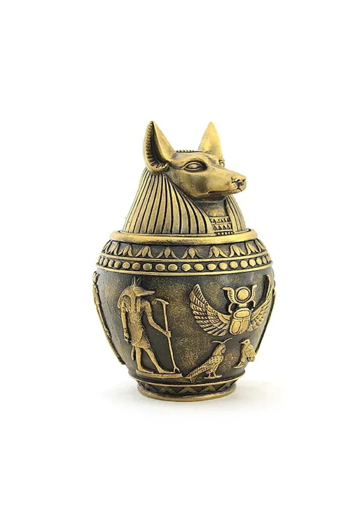 Antik Mısır Tanrısı Anubis Kapaklı Kutu