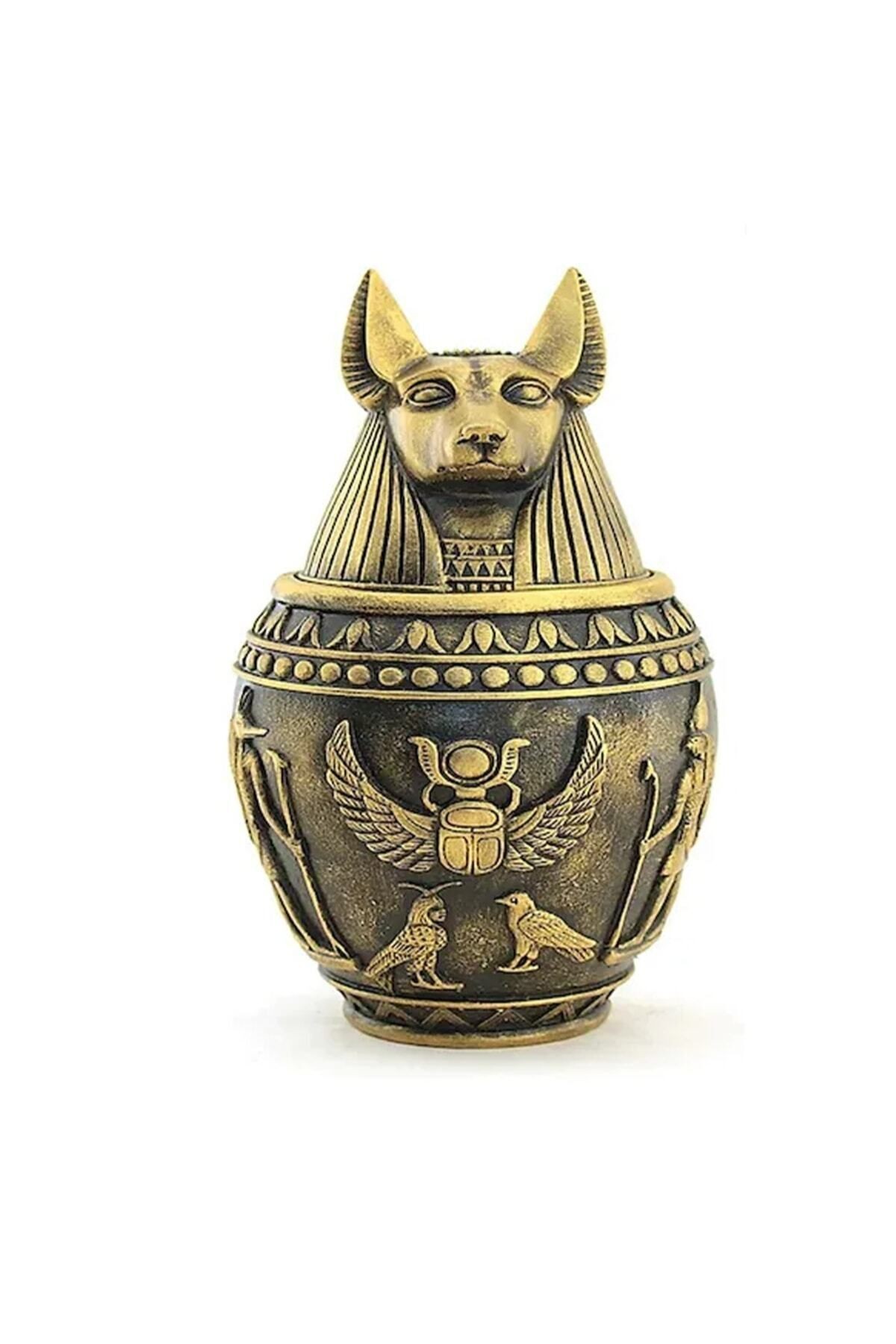 Antik Mısır Tanrısı Anubis Kapaklı Kutu
