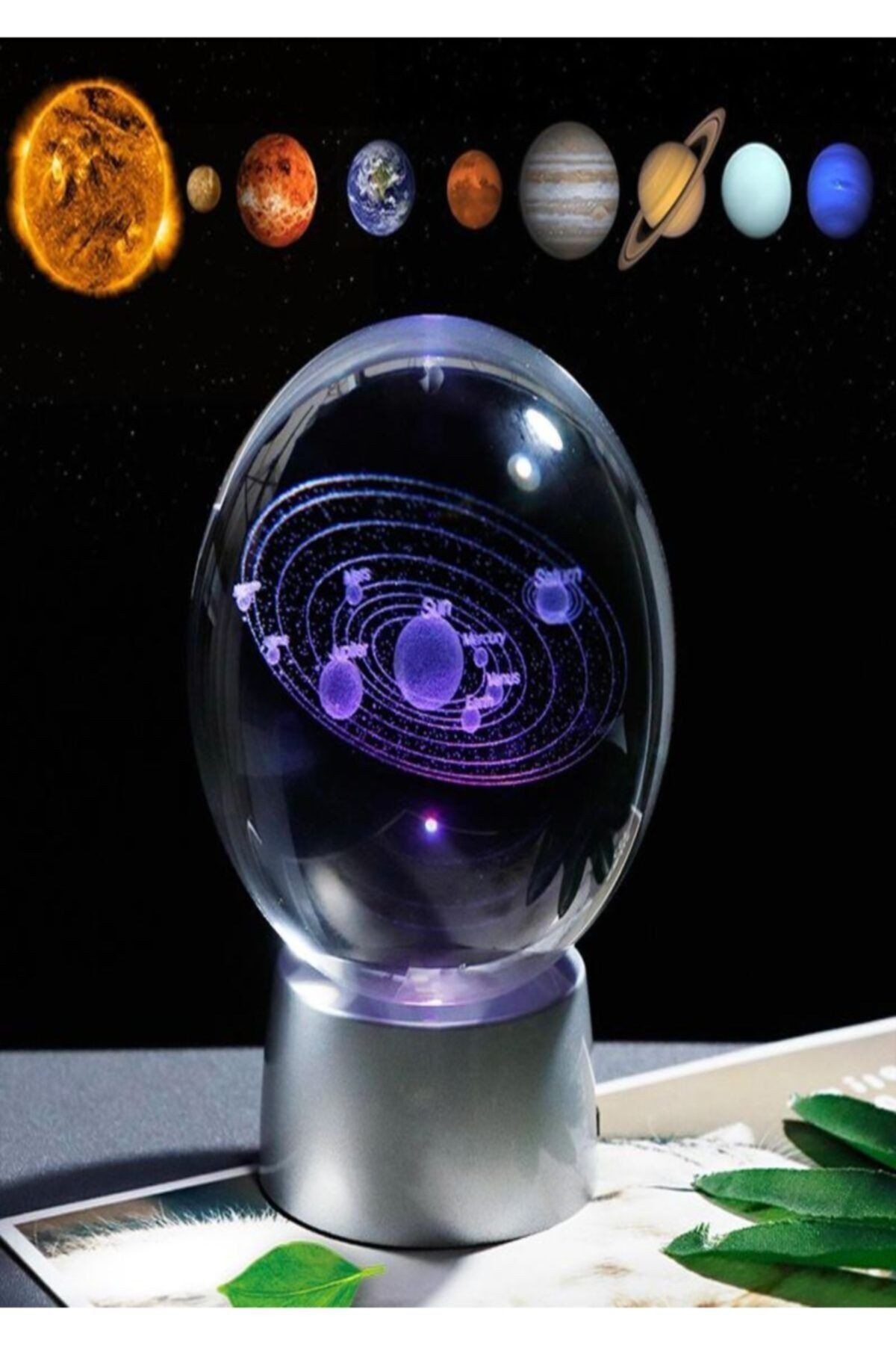 Kristal Cam Küre Samanyolu Led Lamba...