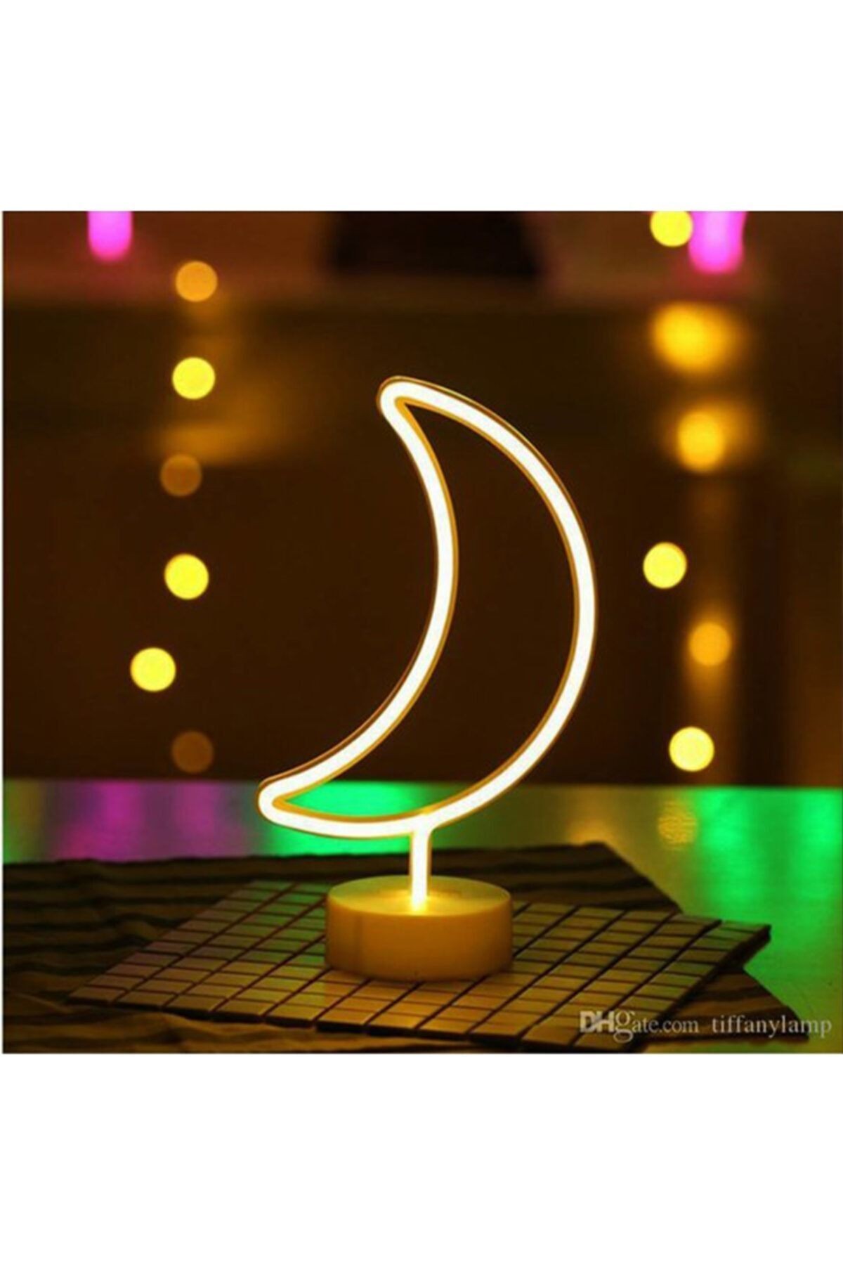 Ay Yıldız Neon Led Gece Lambası Usb Ve Pilli