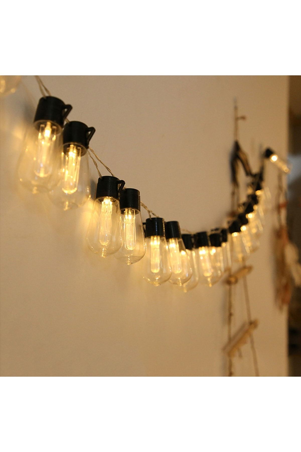 10 Led 4.5 M Gün Işığı Pilli Bahçe Dekor Aydınlatması Doğum Günü Düğün Yılbaşı Parti Led Dekoratif