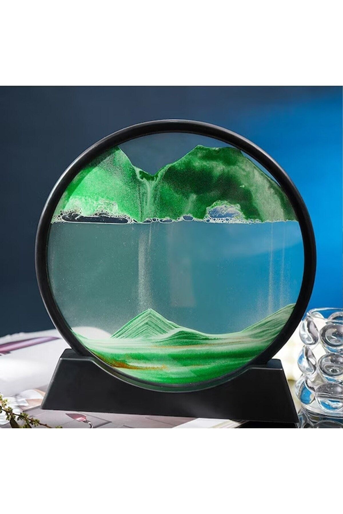 3D Hareketli Sandscape Kum Saati Dekoratif