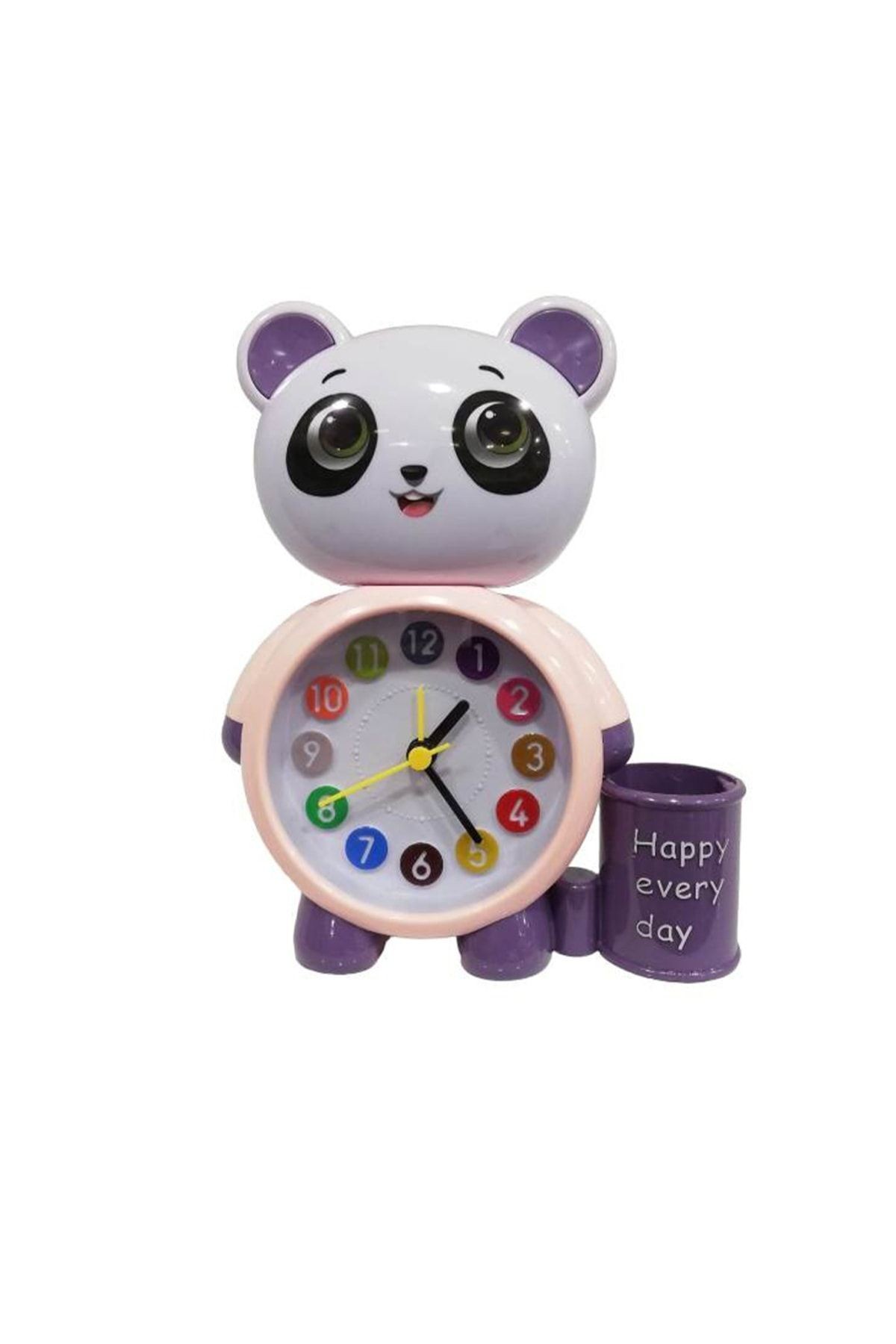 Panda Tasarımlı Saat Kalemlik