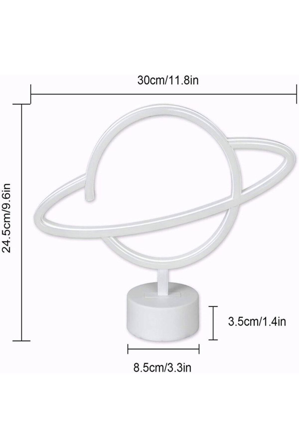 Gezegen Tasarımlı Neon Led Lamba 30*24*8,5 Cm