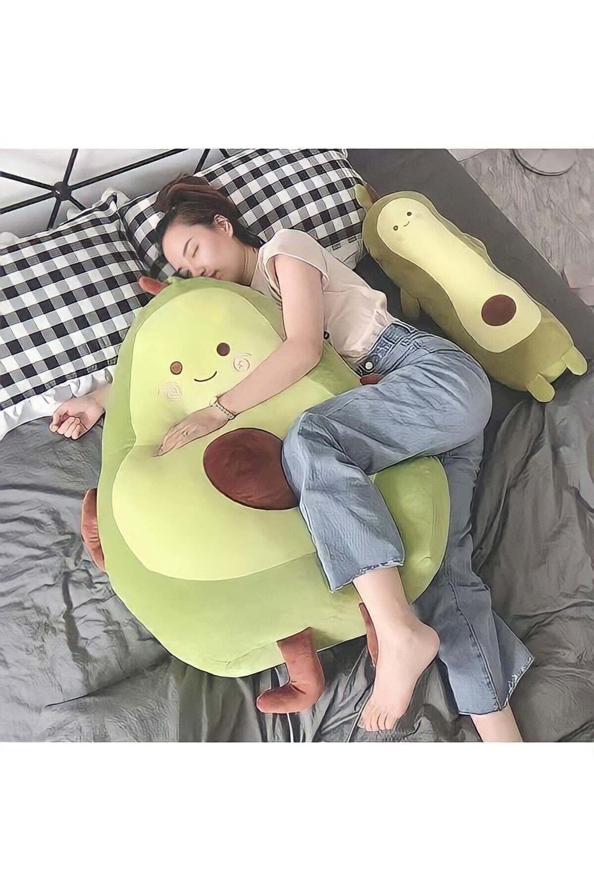 Büyük Boy Avakado Peluş Yastık (jumbo Boy)