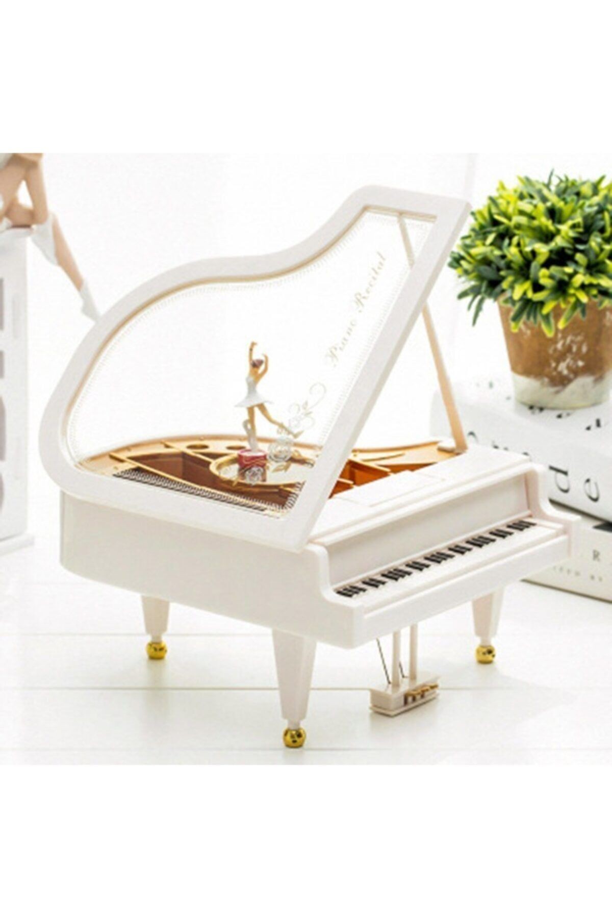 Dans Eden Balerinli Piyano Müzik Kutusu Büyük Boy