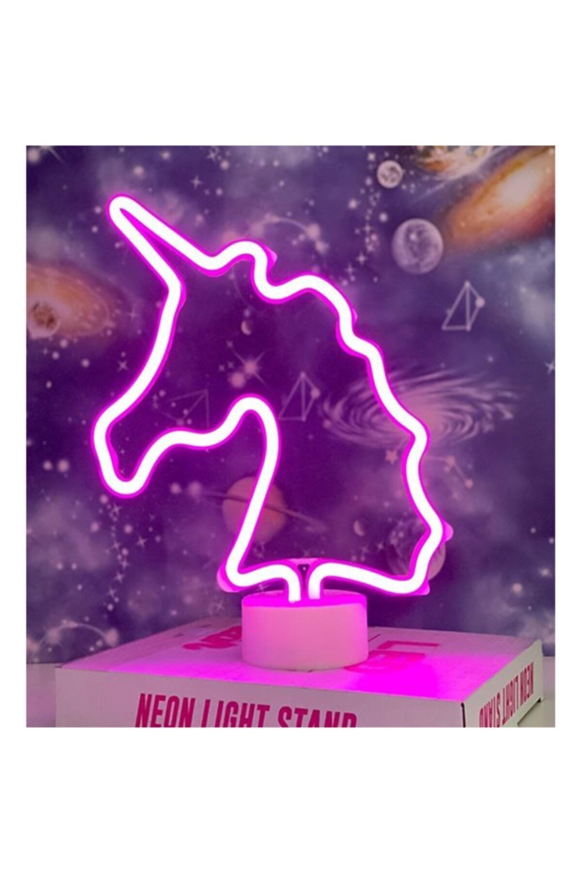 Unicorn Tasarımlı Neon Led Işıklı Lamba 30*16 Cm