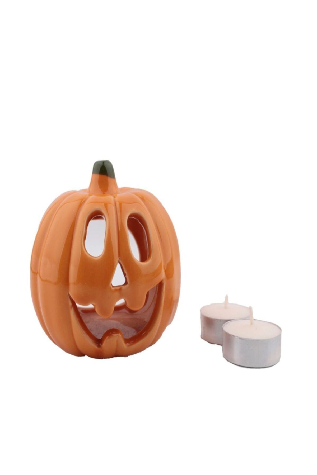 Dekoratif 3'lü Set Bal Kabağı Mumluk Tealight Mumluk