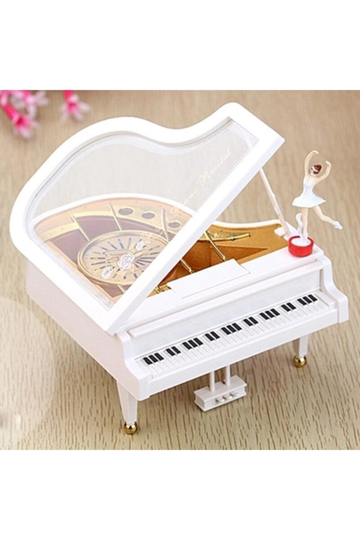 Dans Eden Balerinli Piyano Müzik Kutusu Büyük Boy