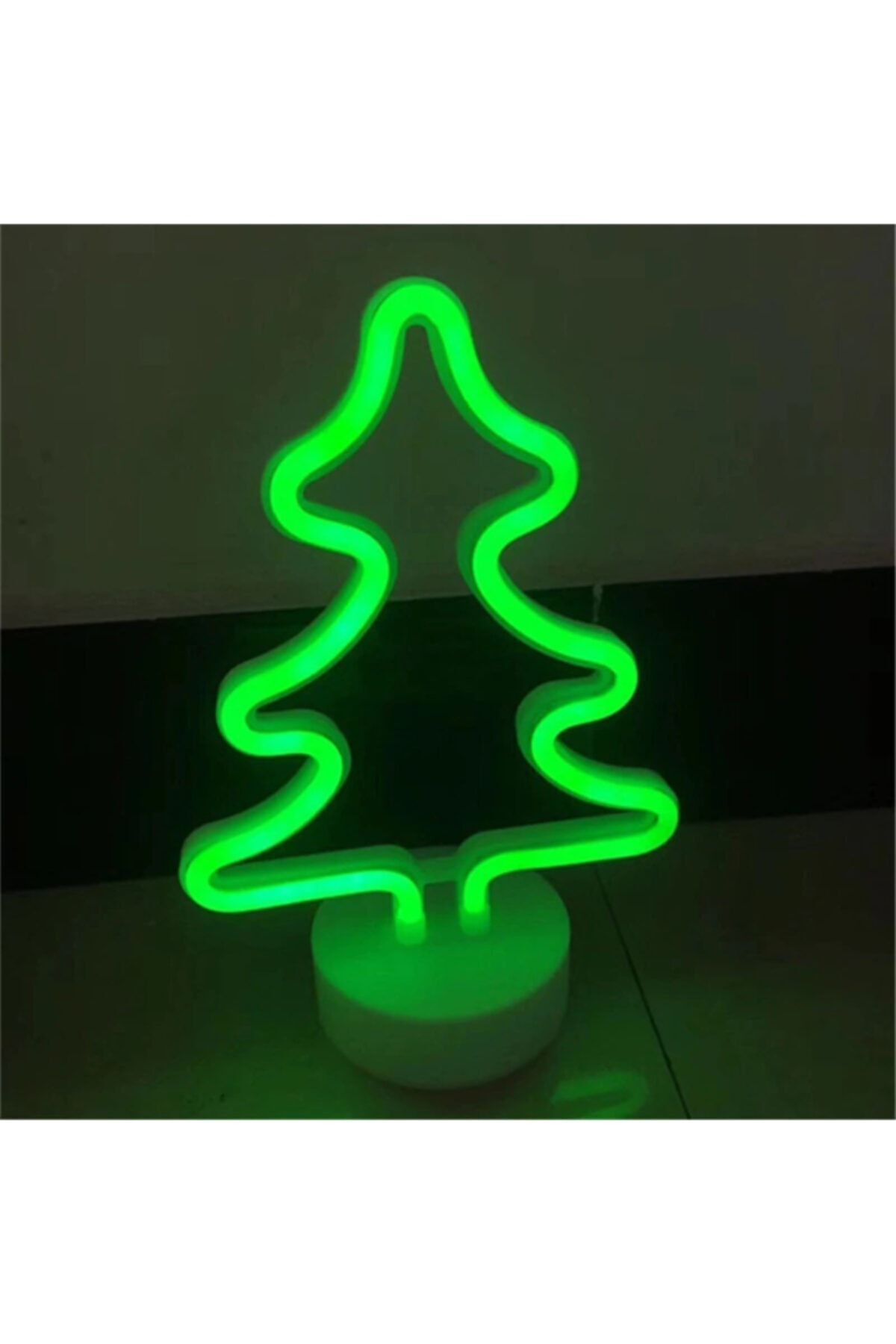 Çam Ağacı Tasarımlı Neon Led Lamba 30x19 Cm