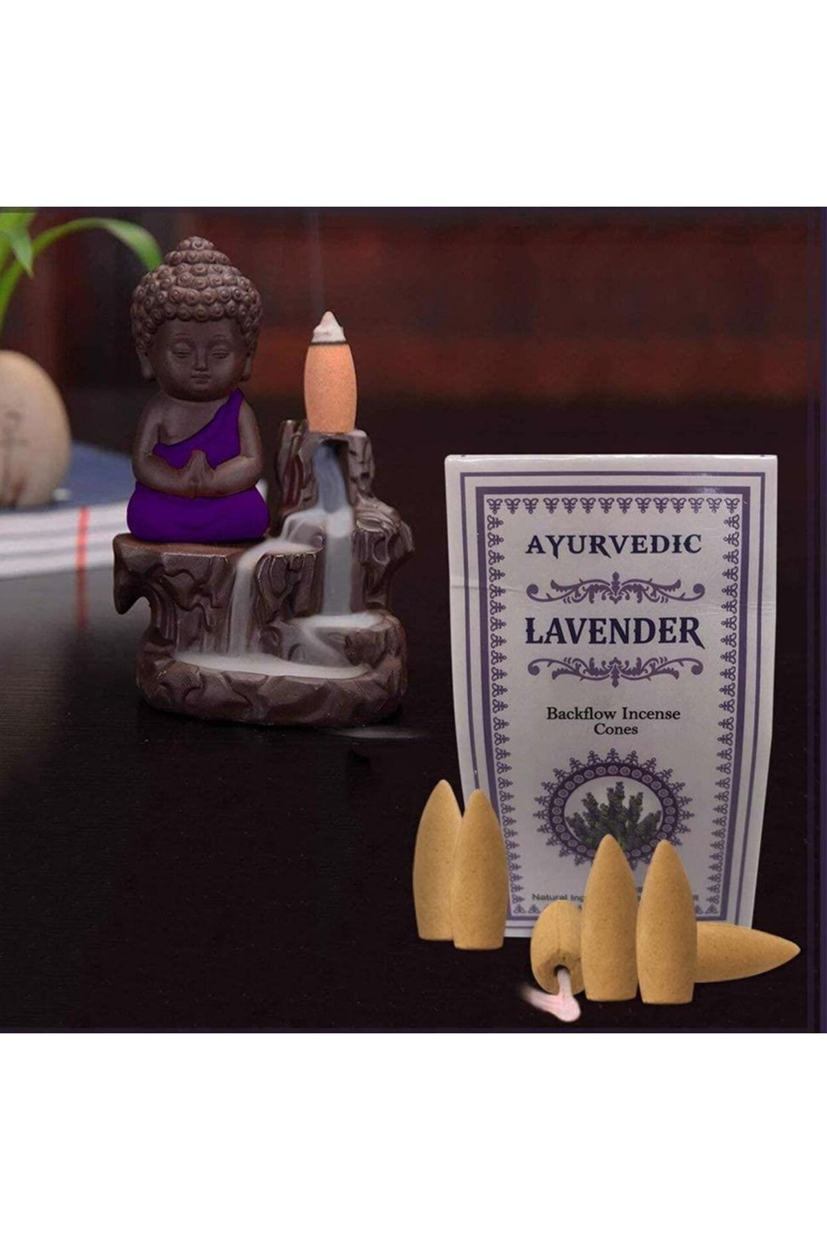 Ayurvedic Konik ( Geri Akış ) Tütsü Lavender Aromalı (10 Adet)
