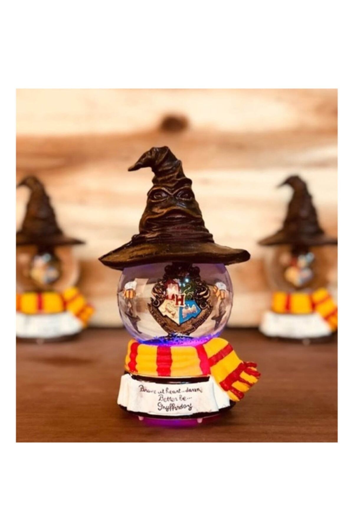 Harry Potter Hogwarts Hp Melodili Işıklı Kar Küresi